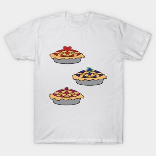 Pie Stickers, Strawberry, Blueberry, Raspberry T-Shirt